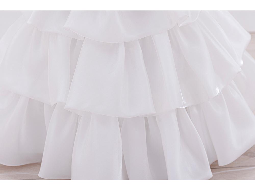 Princeznovské šaty na prvé narodeniny pre dievčatko - Kostým na detskú oslavu, svadbu, klavírne vystúpenie, Detské spoločenské šaty