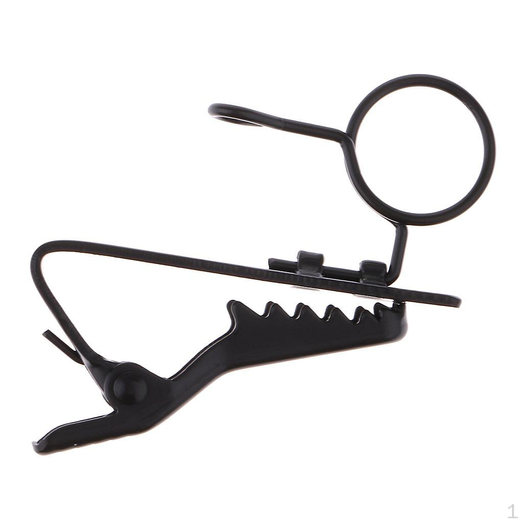 

Ring Type Mini 10mm Microphone Lapel Tie Clip Holder for Chat Meeting Interview Lectures Mic Props