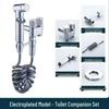 All-Copper Dual-Control Angle Valve & Spray Gun Bathroom Set