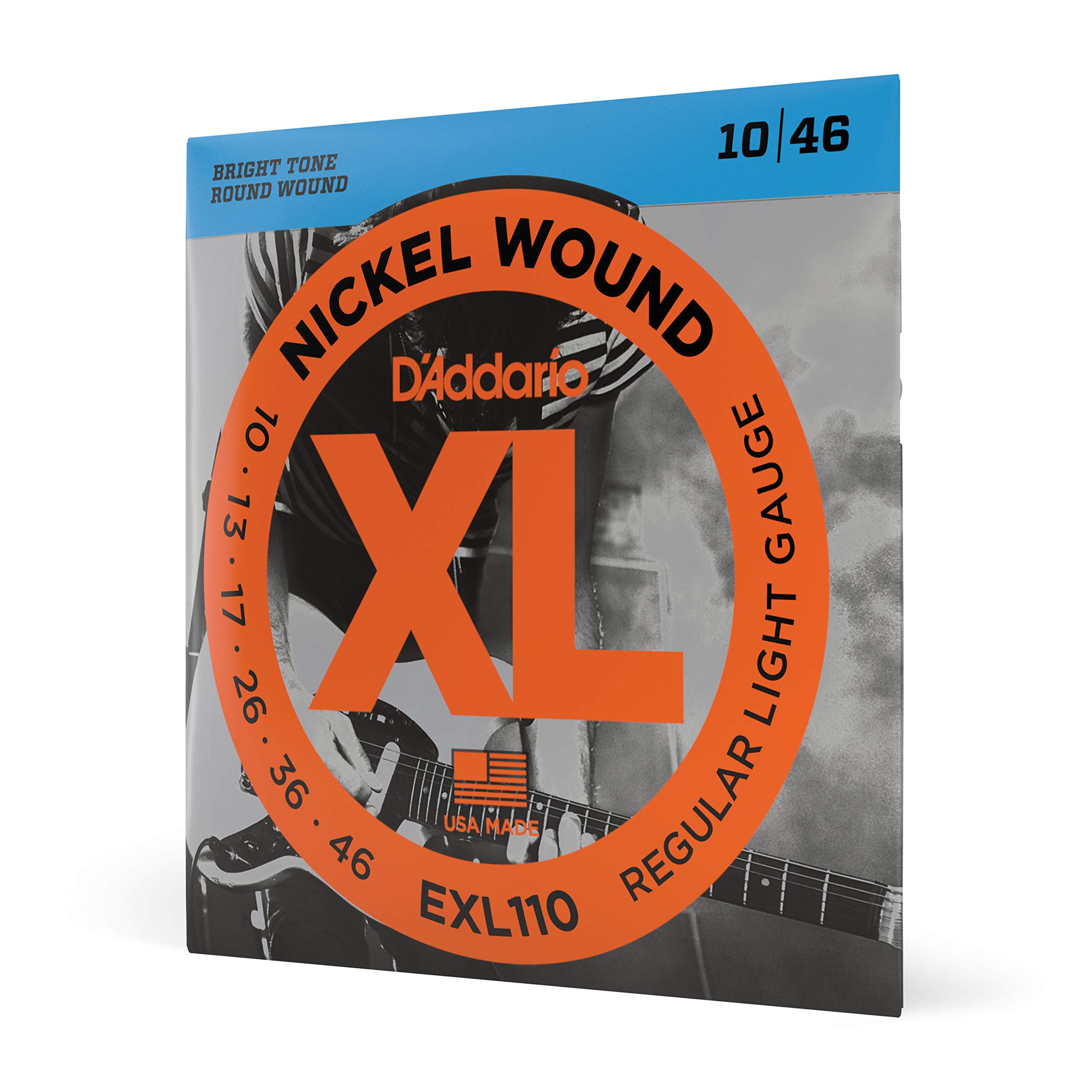 Струны для электрогитары D Addario XL Nickel .010-.046 Regular Light EXL110 - Оригинальное японское издание