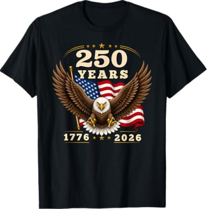 250 Anniversary USA 250 Years 1776-2026 American 4th of July T-Shirt