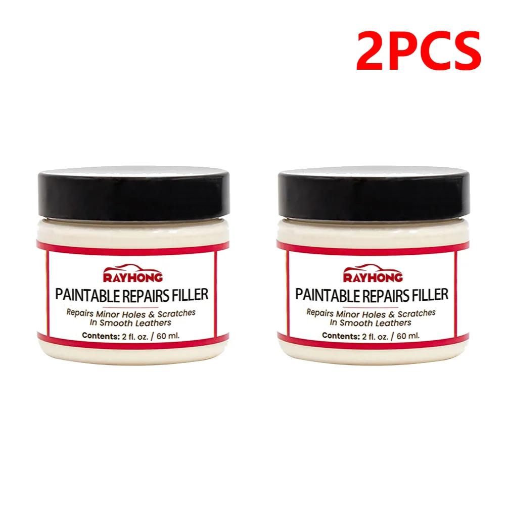 Pasta Riempitiva per Pelle 60ml Composto Riempitivo Riparatore per Pelle Vera Crema Ripristinante per Pelle Riempitivo per Strappi Fessure Ustioni Buchi