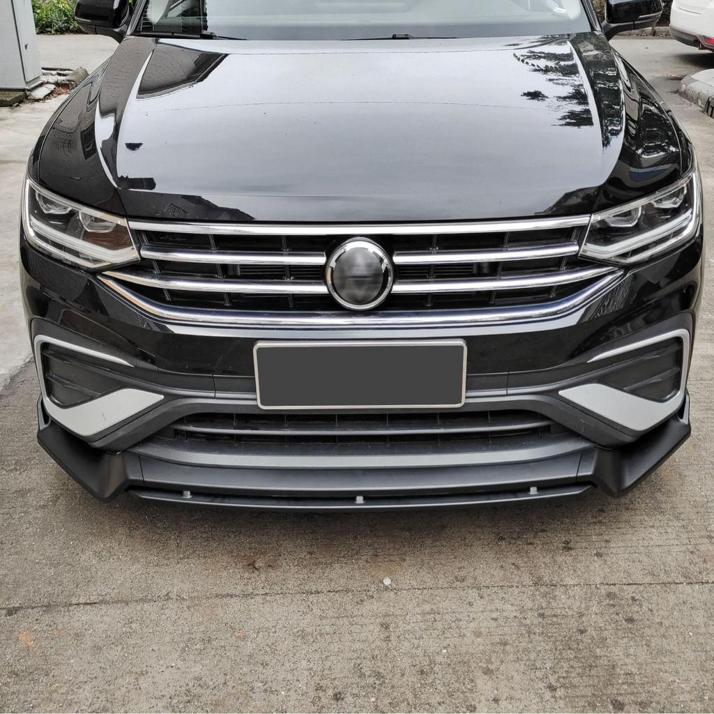 Kompatibel mit dem Basismodell des Volkswagen Tiguan L 2022, verfügt dieses Kit über einen Frontsplitter, einen Lippen-Spoiler, einen Heckflügel und Eckschützer.