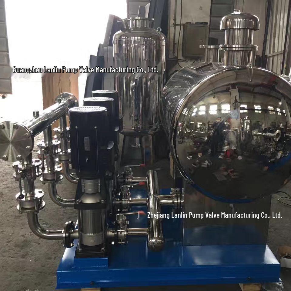 Energy-Efficient Variable Frequency, No-Negative Pressure Water Supply System, with Secondary Pressurization and Constant Pressure.
