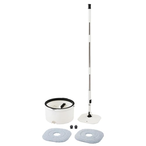 IRIS OHYAMA Cleaning Supplies Mop, Clean Water Wash Mop, Separated Wastewater Tank Design, Dirty Water Flows To the Drainage Tank, KMT-CW