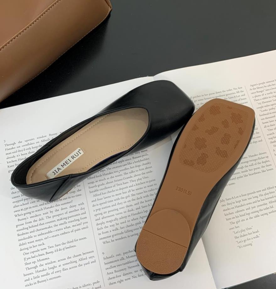 Women Cute Light Weight Spring Slip on Leather Flat Shoes Lady Casual Brown Office Casual Single Shoes Loafers Zapatos De Mujer