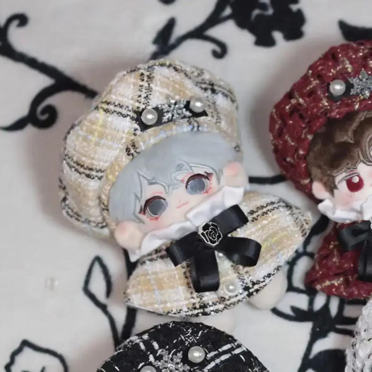 

10cm Doll Clothes Tweed Cape Cape Beret