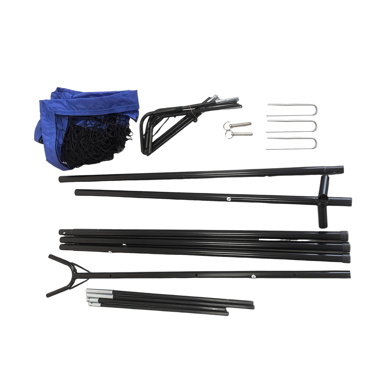 

Volleyball Training Net Setting Net Bag Lightweight Iron Frame Practice Net синий