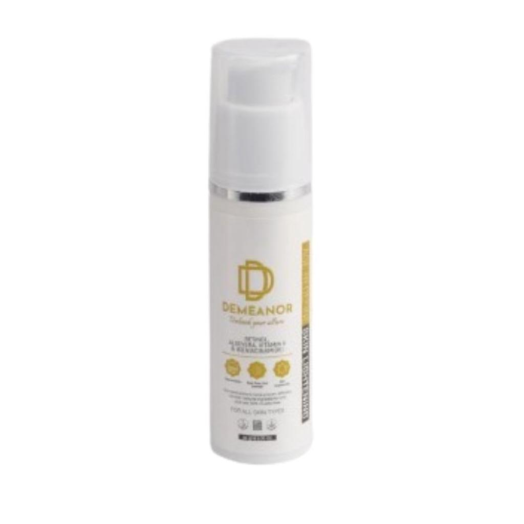 Demeanor Skin Revival Retinol Gesichtscreme, angereichert mit Feuchtigkeitsspender, 30 ml für hydrierte, strahlende Haut, mit Hyaluronsäure & Vitamin C