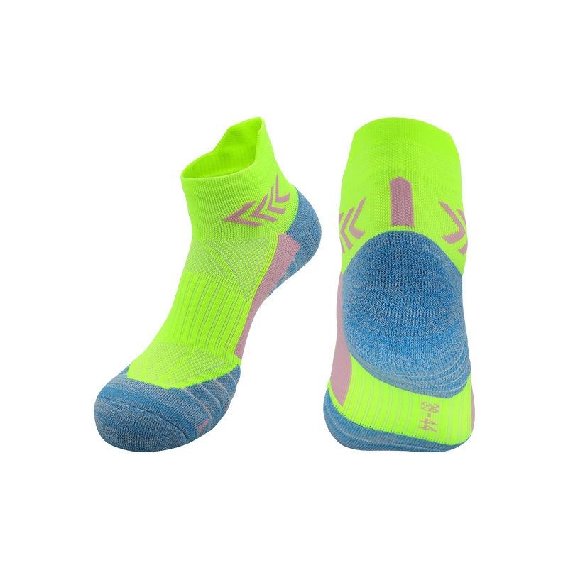 Coolmax Professional Running Socks Medium Tube Basketball Socks Thickened Towel Bottom Sports Socks Cycling Socks, Marathon Socks