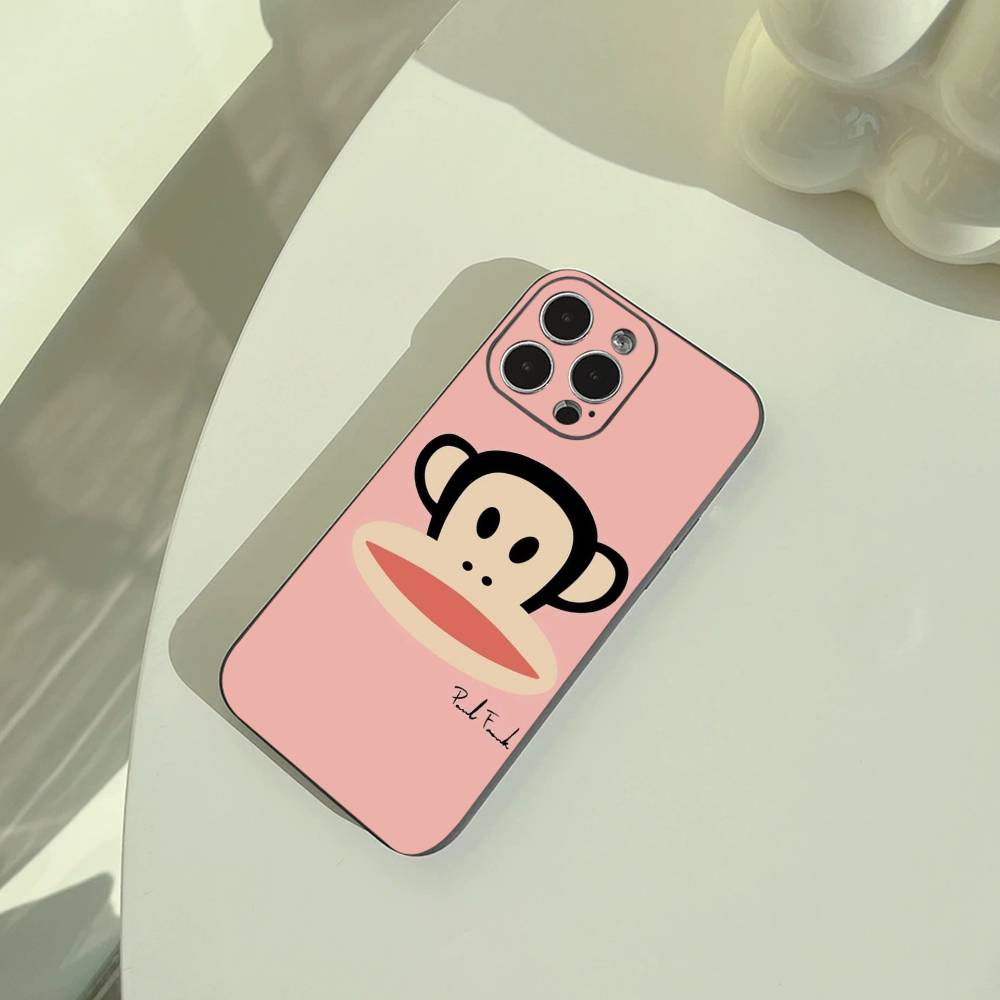 Cute P-Paul -F-Frank design Phone Case For iPhone 17,16,15,14,13,12,11 Pro Max,16/15/14Plus,XS Soft Black Cover