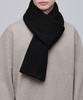 Musinsa Standard Ribbed Knit Scarf [Black]