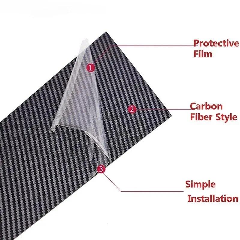 Car Door Window Pillar Posts Trim Carbon Fiber Black Stickers For BMW 5 Series E60 4DR 2003 2004 2005 2006 2007 2008 2009 2010