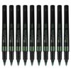 10PCS Metallic Marker Pens Emerald Marker Pens for Graffiti Wood Painted Ceramics Glass Fluid Spread Graffiti Marker Pen