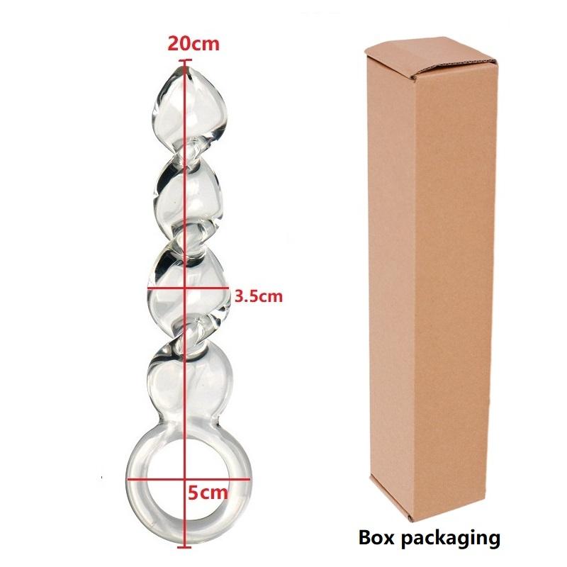 Glass Crystal Dildo Anal Plug Lesbian Sex Toy Vaginal Clitoral Stimulation Stick Smooth Sex Product For Female Masturbation