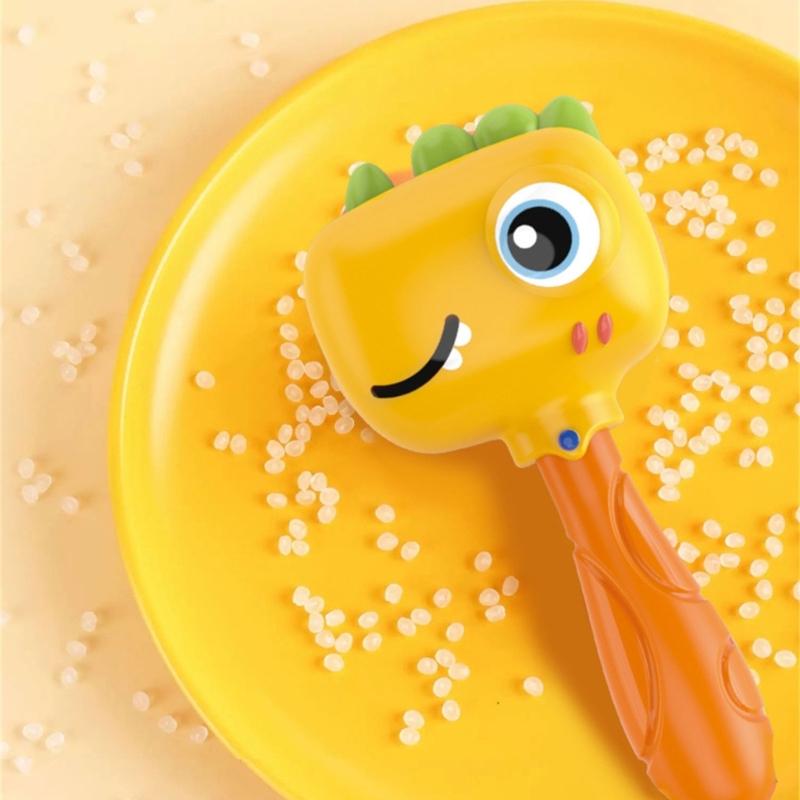 Handheld Shaker Toy for Infant Cartoon Dinosaur Newborns Gift Fun Activity Baby Shaker for 0-12 Month Baby Grasp Toy