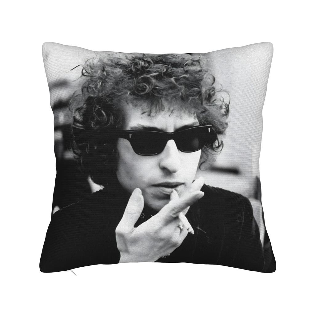 Decorative Pillow Cover Bob Dylan Singer Merch Seater Pillow Case Cover Zipper Multiple Sizes