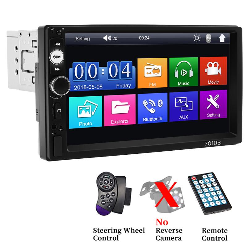 HIPPCRON 7 inch Car Radio Stereo 1 din Autoradio MP5 Player Touch Screen FM Stereo Receiver Bluetooth Mirror Link For Universal
