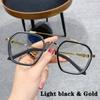 Transparent black Computer Glasses Frame Women Men Anti Blue Light polygon Eyewear Blocking Glasses Optical Spectacle Eyeglass