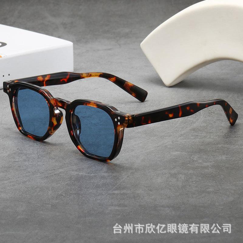 New retro thick oval small frame high-end women's sunglasses, sun protection, ultraviolet men's sunglasses
