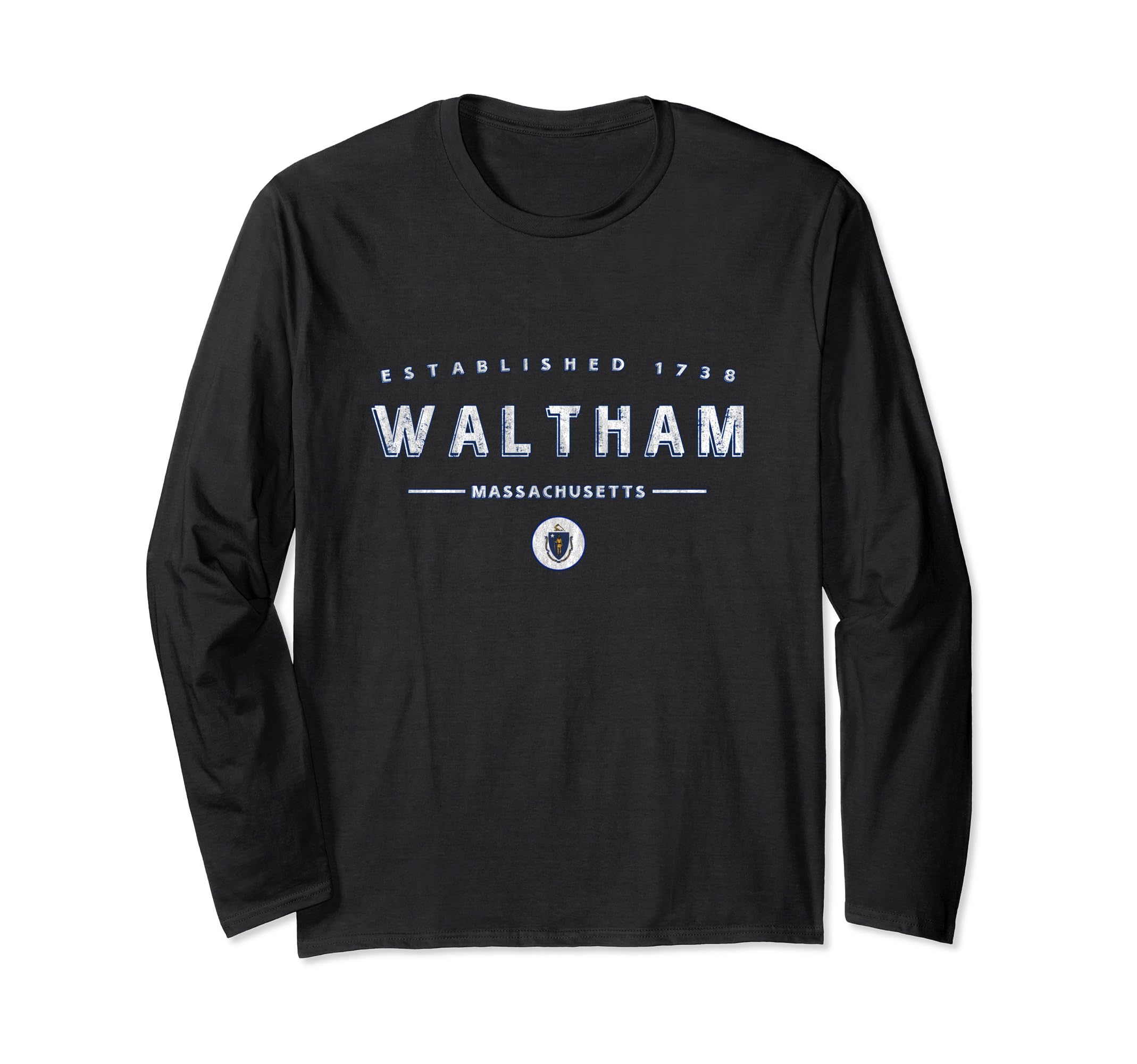 Waltham, Massachusetts - Waltham, Massachusetts Long-Sleeve T-Shirt