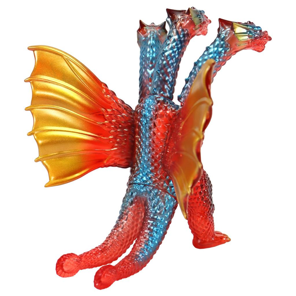 Character Content Production CCP Middle Size Series Godzilla EX King Ghidorah Retro Red Clear 135mm PVC Painted Complete Figure (CCP) [12th Release]