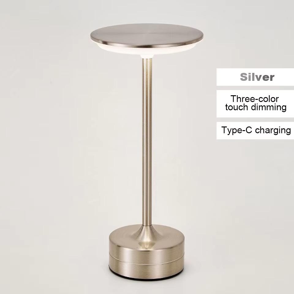 Wierless Simple Charging LED Desk Lamp restaurant Bar Table Lamp Dimming Atmosphere Retro Portable Charging Touch USB Read Lamp