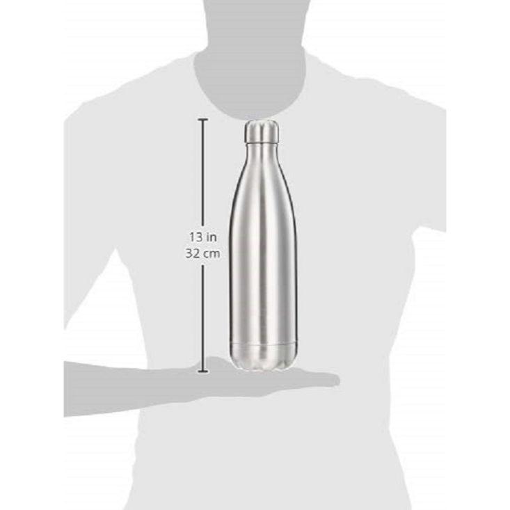 Stainless Steel Insulated 24 Hours Hot or Cold Bottle Flask, 1000 Ml, Silver