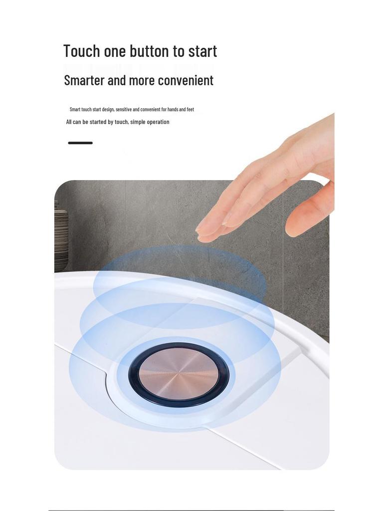 3-in-1 Smart Roboterstaubsauger: Kehrt, Saugt, Wischt & USB-geladen