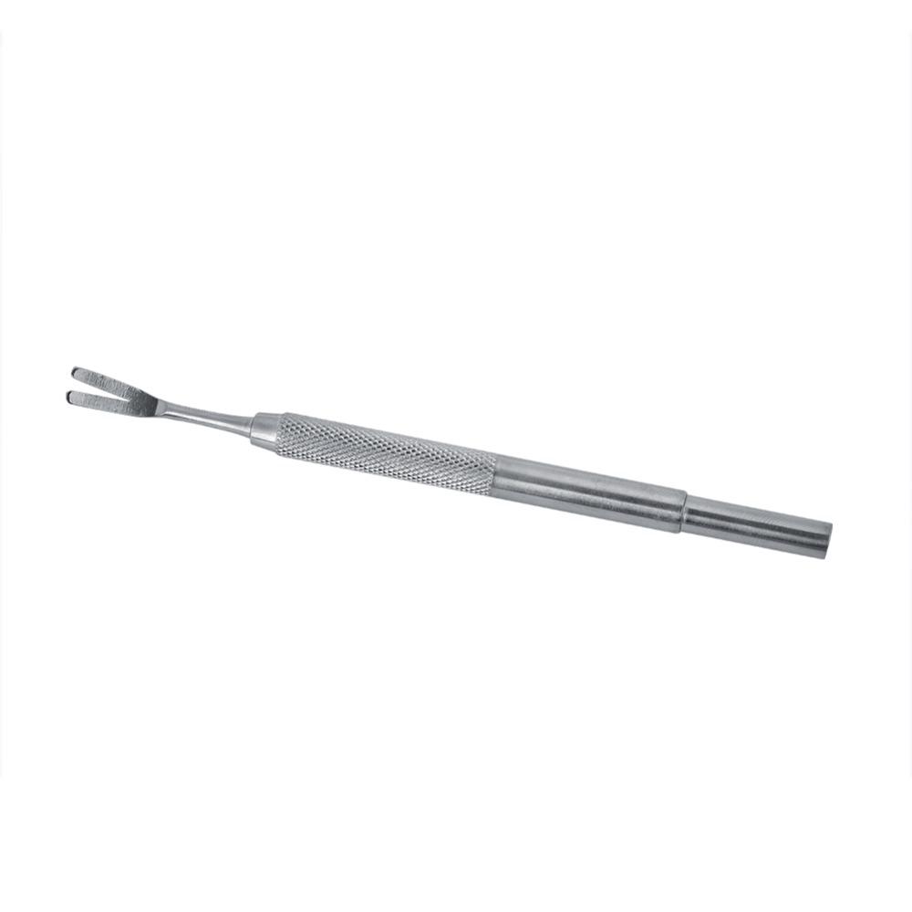 2PCS Metal Tick Remover Dual Prong Shape Pet Lice Tool Easy Grip Lice Tweezers Home Pet Care