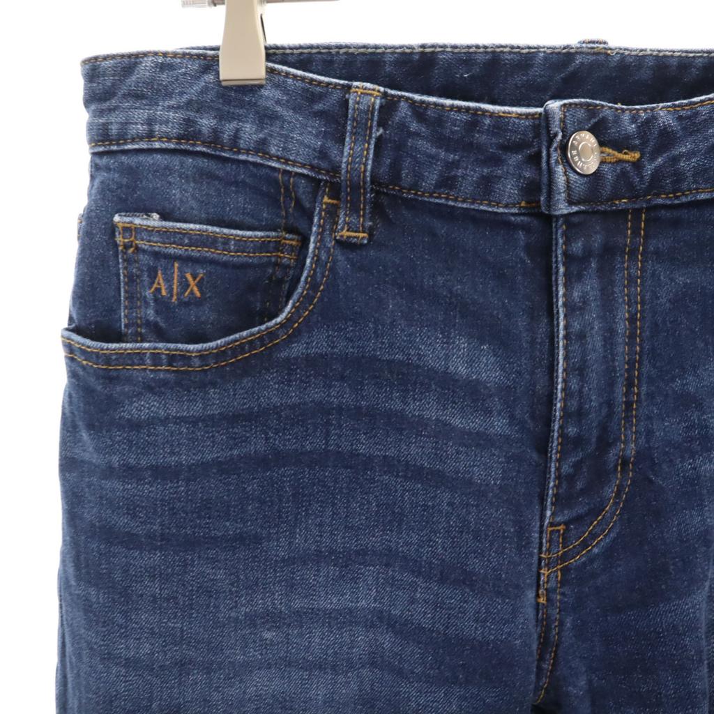 Armani Exchange Slim Denim Pants W29 Wash Blue Jeans Men's Used