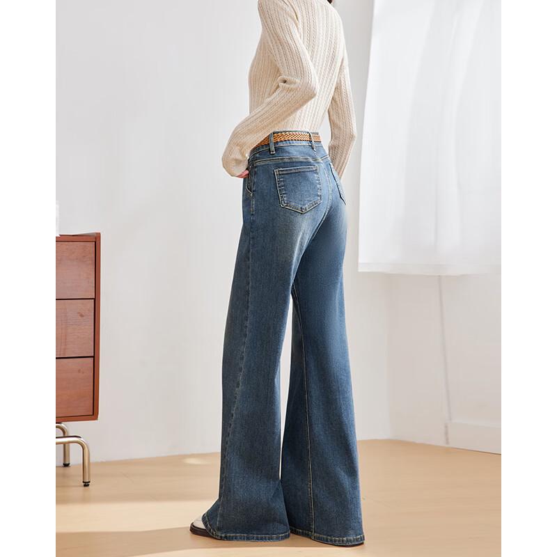 IEF Women's 2026 Autumn Denim Flare Pants