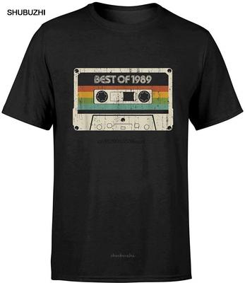Vintage Nejlepší z roku 1989 30. narozeniny Kazeta Tričko Pánské Dámské Tričko Topy Krátký rukáv TEE Tričko