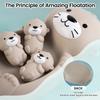 Non-Toxic Otter Bath Toy Set Playset Tub Toy 1 Mother Otter And 3 Baby Otters Water Toy Bathtub Otter Toy Family Floating Toy For Babies