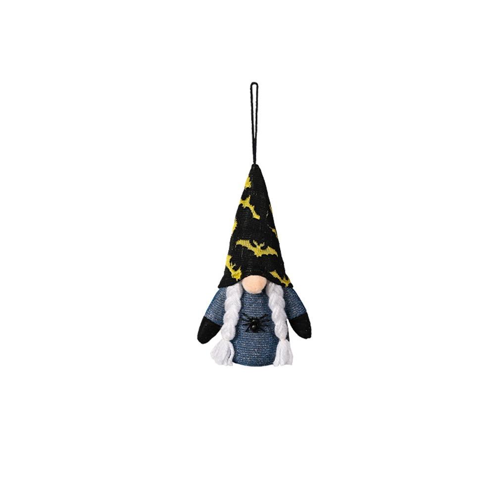 2pcs With Light Dwarf Small Pendant Hanging Faceless Doll Halloween Decoration Pendant Gifts