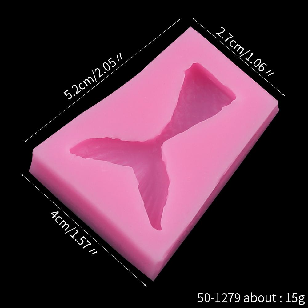 Mermaid Tail Silicone Resin Mold DIY Ocean Mermaid Shell Conch Fondant Chocolate Cupcake Gumpaste Baking Cake Decorating Tools