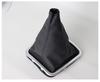 Black Leather Gear Shift Knob Cover with Silver Trim for Lifan 520 Cars