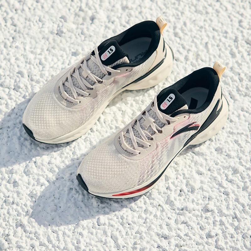 Anta Komfort Stoßdämpfung Rutschfest Verschleißfest Niedrig geschnitten Laufschuhe Herren Sneaker Grau Schwarz 112135586-6