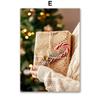 Santa Claus Christmas Tree Car Socks Gift Wall Art Canvas Painting Posters And Prints Wall Pictures For Living Room Home Decor