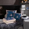 Chinese Style Pillow Quilt Dual-use Car Office Blanket High Quality Cotton Portable Foldable Quilt
