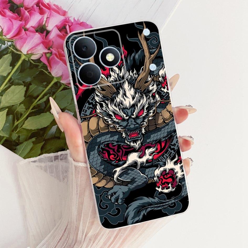 For Realme Note 80 Case RMX5388 Cover Luxury Dragon Cartoon Soft Silicone Phone Cases For Realme Note80 4G 2026 Protective Shell