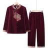 Elegantes zweiteiliges Set im neuen chinesischen Stil für Frauen mittleren Alters