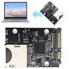 SD Memory Card To SATA Convertor Adapter Card with Enclosure for 2.5in SATA SSD Accessories