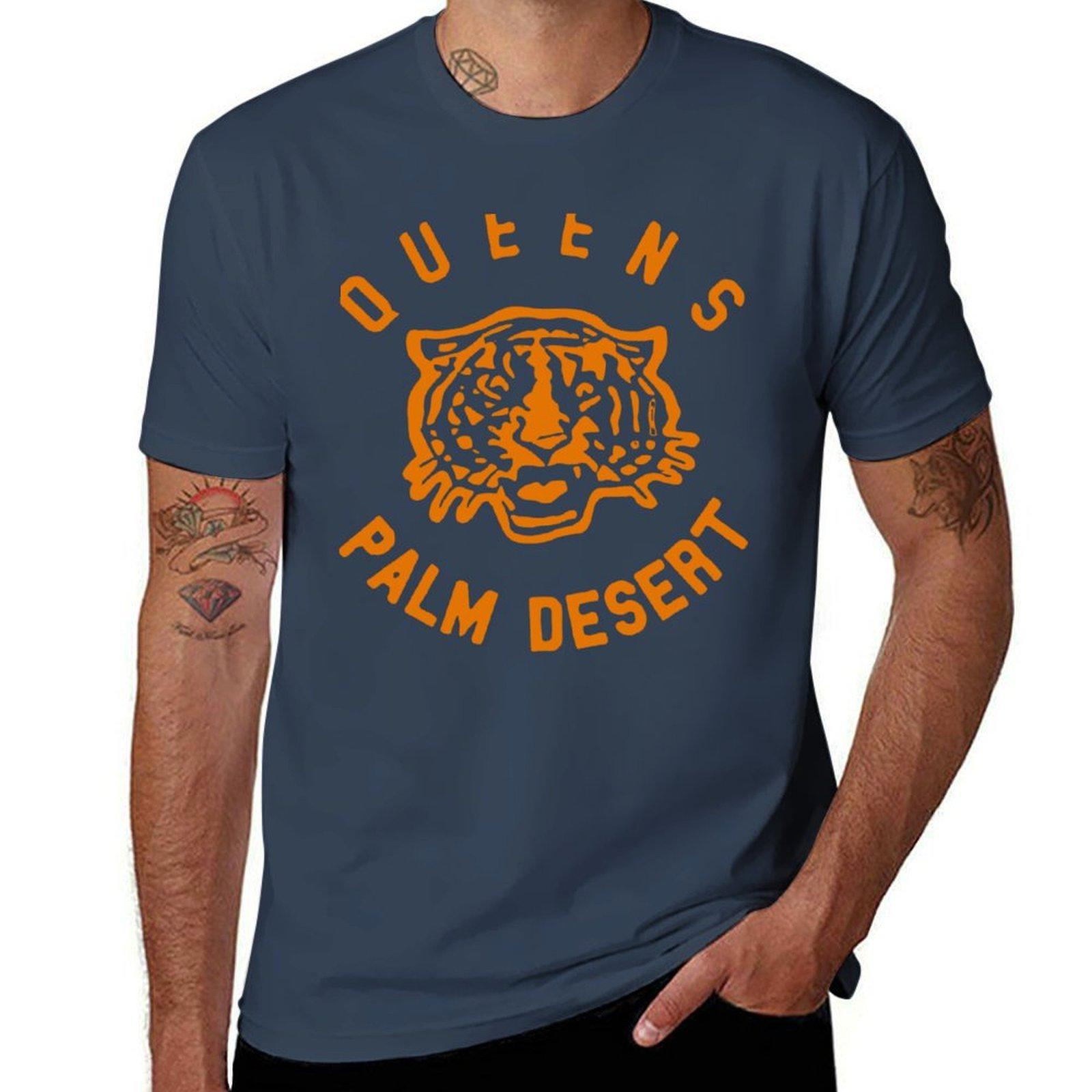 Queens Of The Stone Age Tiger 34 Tshirt Casual Everyday Wear Tshirt S