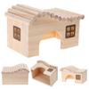 Trendy Wooden Hamster Nest Sleeping House Home Luxury Cage Pet DIY Hideout Hut Toy Small Animal Supplies Hamster Cage