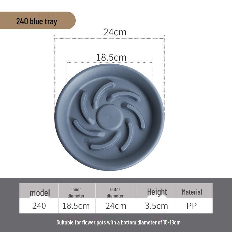 Round Permeable Water Collection Tray - Anti-Suffocation Root Rot Mat for Flower Pots