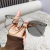 Blue Light Blocking Photochromic Reading Glasses Vintage Round Frame for Women Men Far Sight Eyewear Sunglasses