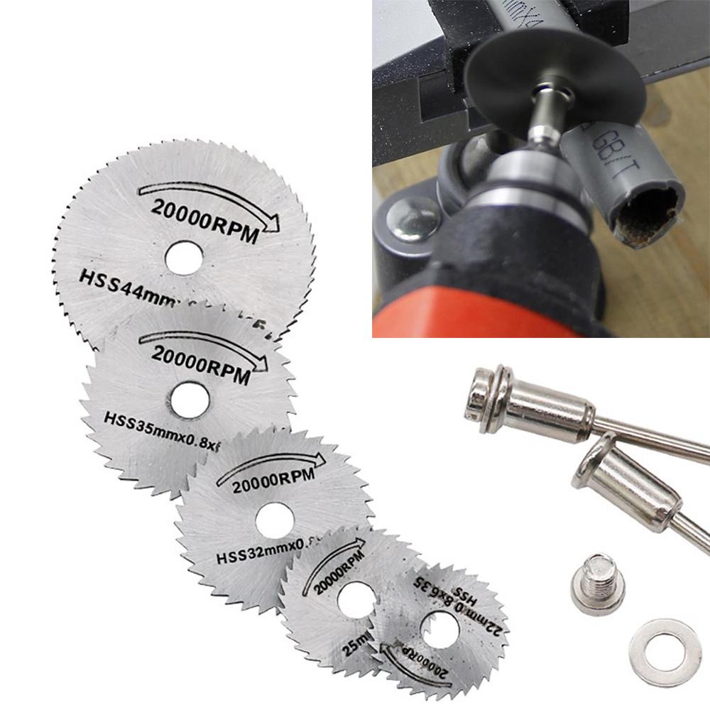 HSS Circular Wood Cutting Saw Blade Discs + Mandrel Drill For Rotary Tool Lade Discsbuy at a