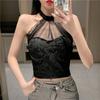 Sexy Lace Halter Top Women's Anti Glare Vest Chest Cushion Base Strapless Bra Outerwear Top