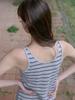 Elssibeui Stripe Jersey Long Dress_Gray